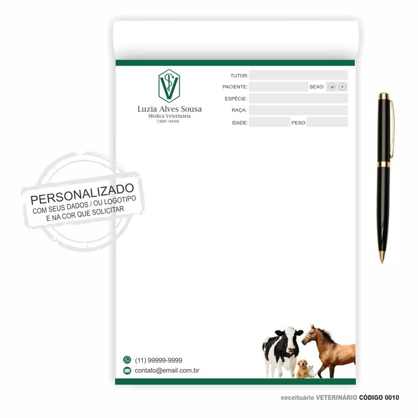 Mil Arts | Receituário Modelo Veterinário