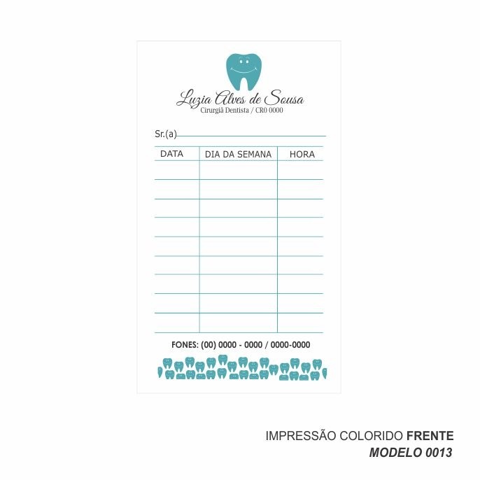Mil Arts | Cartão de retorno Dentista