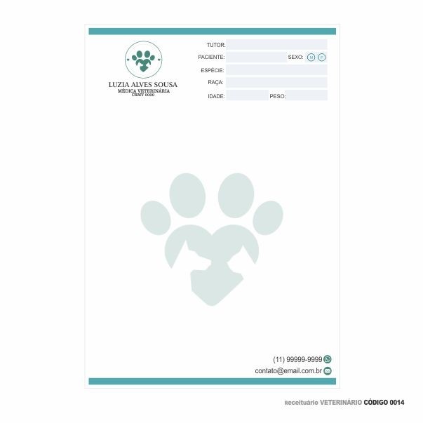 Mil Arts | Receituário Modelo Veterinário