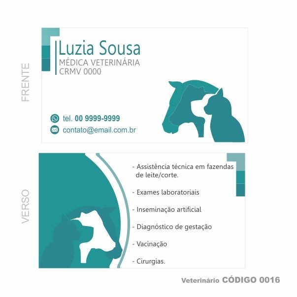 Cartoes De Visita Veterinario