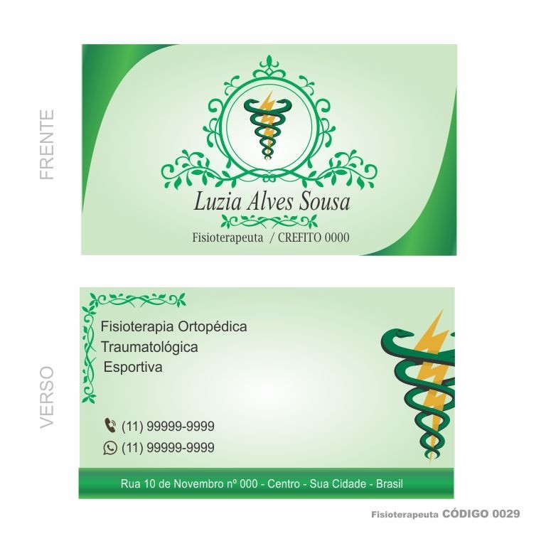 Cartão Visita Fisioterapia