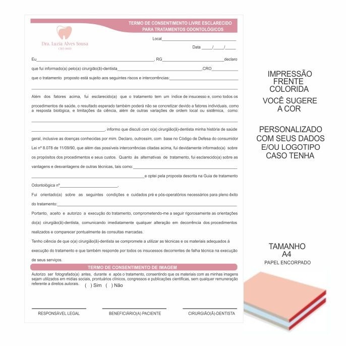 Ficha Odontologica, PDF, Odontologia